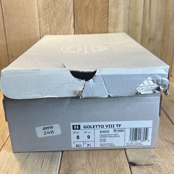 adidas Goletto VIII Black and White Turf Soccer Cleats NWT - Picture 11 of 12